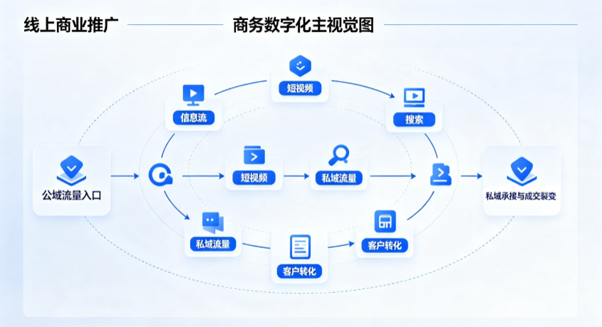 舒城县线上商业推广怎么做？全域流量闭环搭建与低成本转化实战指南